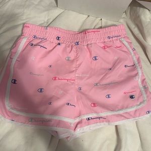 Pink Champion workout shorts